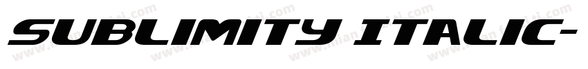 Sublimity Italic字体转换